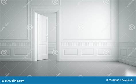 Empty White Room Interior Background Stock Photo | CartoonDealer.com #60535752