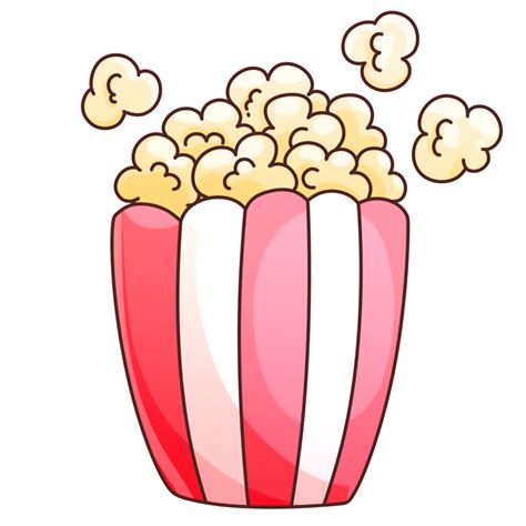 Movie Night Stickers Popcorn 33858389 PNG