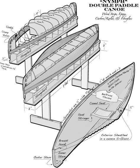 Square stern wood canoe plans