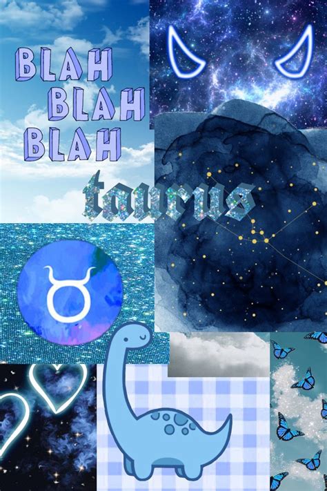 taurus zodiac sign blue aesthetic wallpaper | Taurus wallpaper, Sky art ...