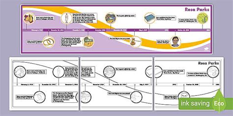 Rosa Parks Timeline | Educational Resource | Twinkl USA