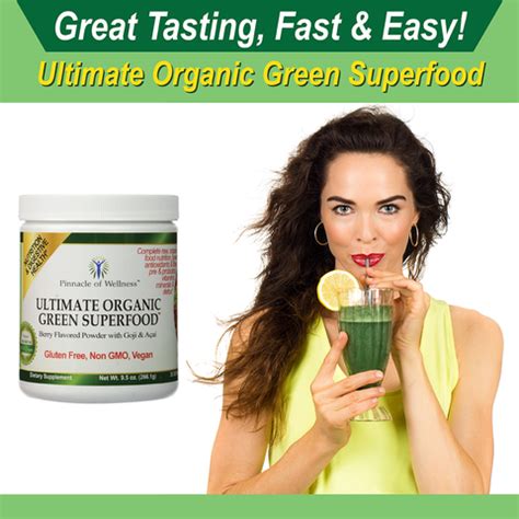 Ultimate Organic Green Superfood Powder – Pinnacle of Wellness