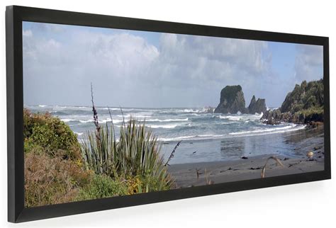 Panoramic Poster Frame | 36x12 Black Aluminum