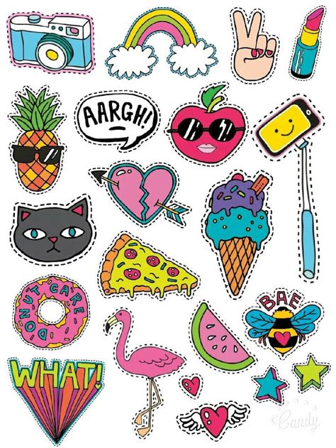 Cartoon Style-Stickers Printable #free#stickers#printable#cartoon#cute# ...