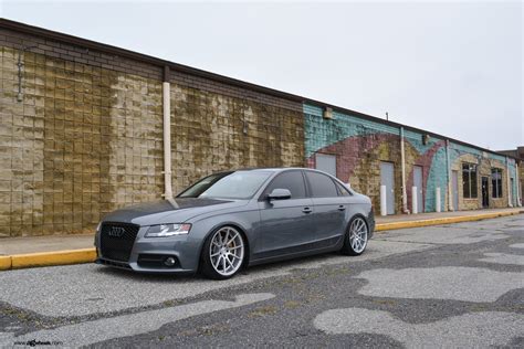 Gray Audi A4 Wearing Avant Garde Wheels with Orange Brakes — CARiD.com Gallery