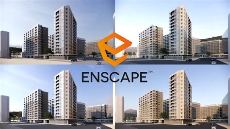 Enscape 3.3 Exterior SKY Background HDRI Glass Reflection Quick Test ...