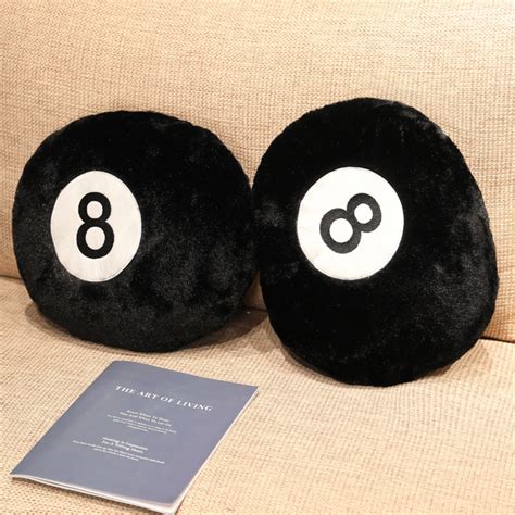 35/50CM Gift Billiards 8 Ball Plush Pillow Stuffed Soft Toy Eight Balls Pool Players Home Decor ...