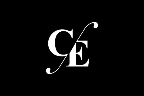 CE Monogram Logo Design By Vectorseller | TheHungryJPEG.com