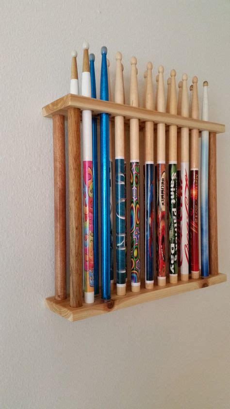 Drumstick display drumstick holder druumer by GoldnFireGems | Drumsticks, Wood projects