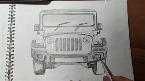 Update 73+ mahindra thar sketch best - seven.edu.vn