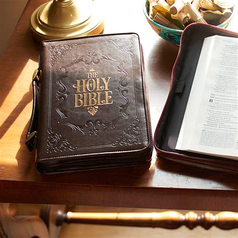 The Holy Bible Dark Brown Faux Leather Classic Bible Cover (6006937124202) | Free Delivery ...