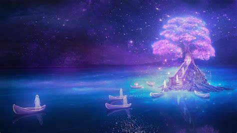 Enchanted Waters: A Fantasy Landscape HD Wallpaper by LILIA OSIPOVA