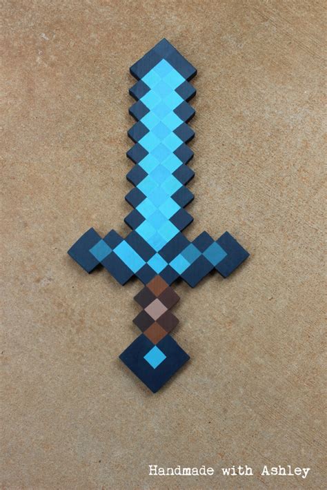 DIY Minecraft Sword (Wooden Sword Tutorial) - Handmade with Ashley