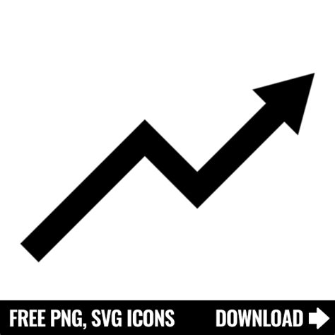 Free Growth Arrow SVG, PNG Icon, Symbol. Download Image.