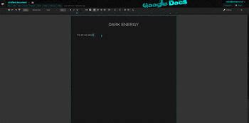 Dark Energy - Google Docs / Drive - Themes and Skins for Google - userstyles.org