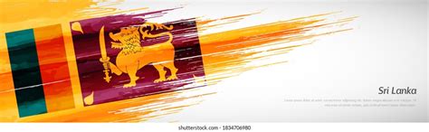 Sri Lanka flag.eps Royalty Free Stock SVG Vector