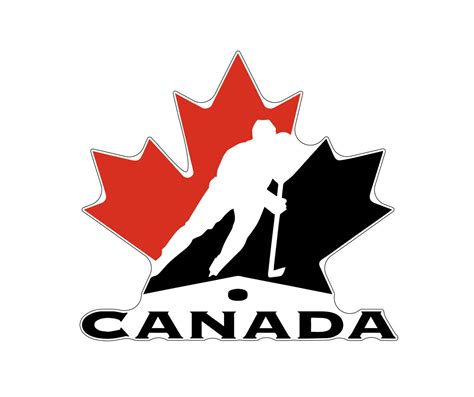 Canadian National Ice Hockey Famous Maple Logo vinyl sticker | Print vinyl stickers, Ice hockey ...