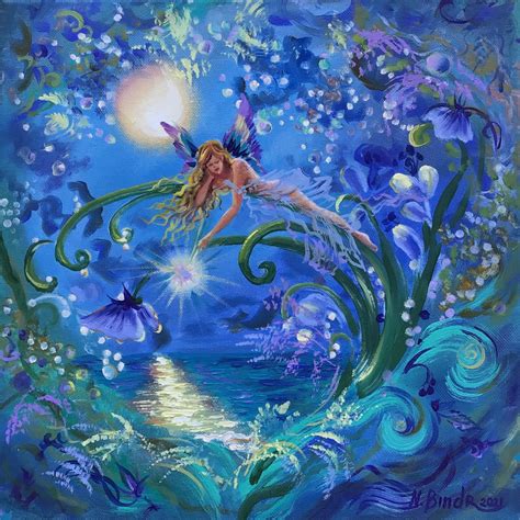 Fairy Painting Enchanted Forest Original Art Fairy Garden Art - Etsy