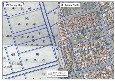 Example of the permanency of property boundaries; comparison of the... | Download Scientific Diagram