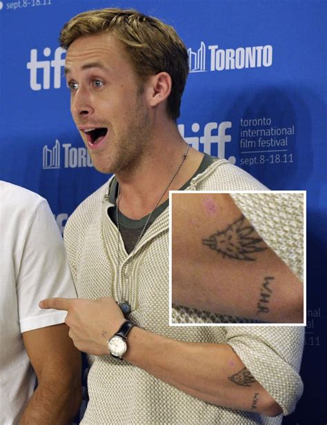 Tattoos BeZz: The meaning of Ryan Gosling's tattoo