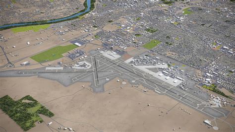 Albuquerque International Sunport - ABQ 3D Model by 3dcitymodels