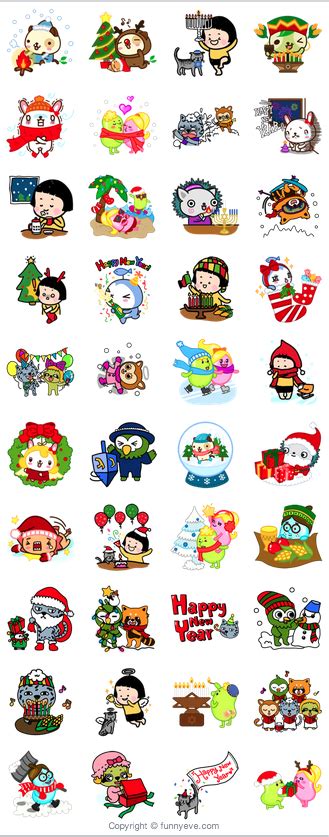 Funnyeve Holidays www.facebook.com/medialogist.se | Kawaii stickers, Printable stickers, Stickers