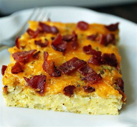 Bacon Egg and Cheese Casserole. An easy breakfast casserole recipe ...