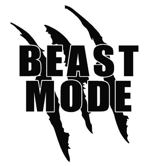 Beast Mode Decal [dec-beast_mode] - $8.00 Decal Doctorz, Saving You ...