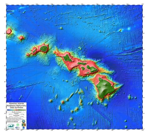 Topographical Map Of Hawaiian Islands - Best Map of Middle Earth