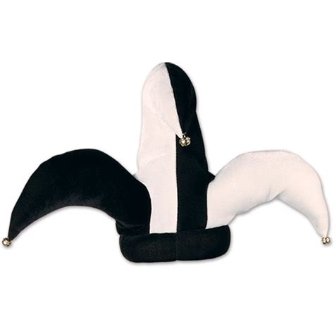 Plush Black & White Jester Hat: Party at Lewis Elegant Party Supplies, Plastic Dinnerware, Paper ...