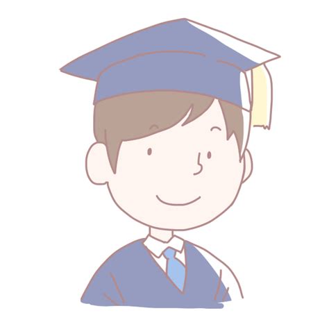 大学卒業の男性のイラスト | かわいいフリー素材が無料のイラストレイン