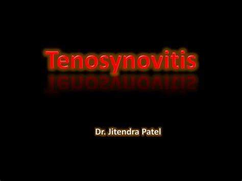 TENOSYNOVITIS.pptx