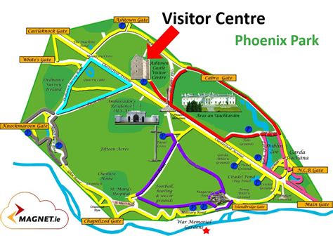 Map of Phoenix park - Phoenix park map (Arizona - USA)