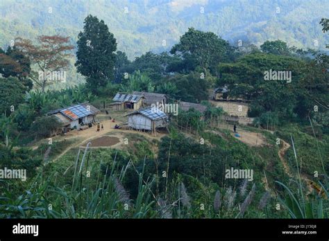 Ethnic village near Sajek Valley in Rangamati, Bangladesh Stock Photo - Alamy