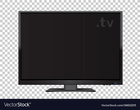 Tv on transparent background Royalty Free Vector Image