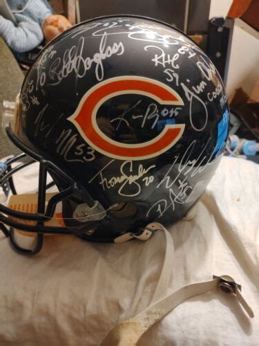 Chicago Bears Team Signed Full Size Riddell Helmet | eBay