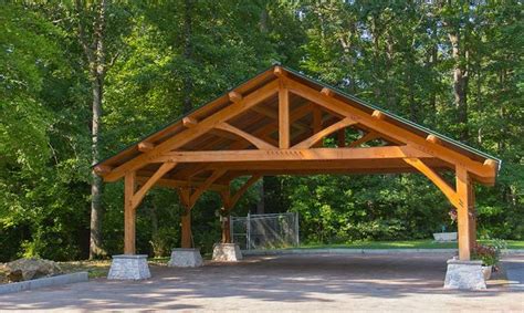 Custom Built Wood Carports | DIY Post And Beam Carport Plans PDF Plans ...