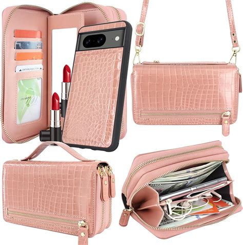 Amazon.com: Harryshell Compatible with Google Pixel 8 Pro 5G Case Wallet Multi Zipper Detachable ...