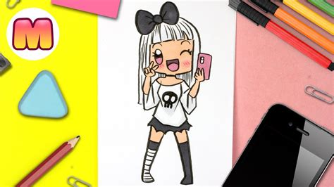 COMO DIBUJAR UNA CHICA KAWAII 💖 Dibujos kawaii faciles 💖 como dibujar personas kawaii - YouTube