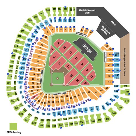 Globe Life Park Seating Chart - Arlington