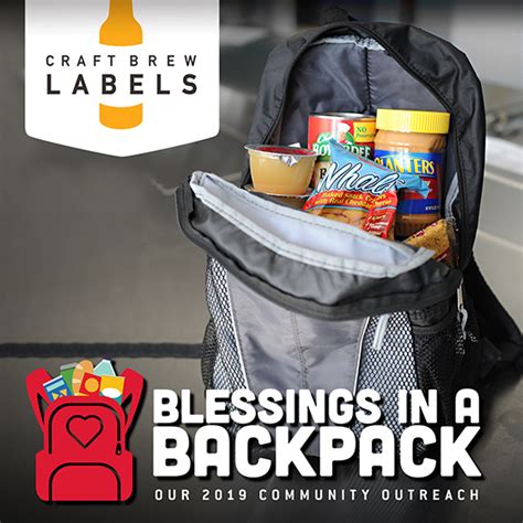 Blessings in a Backpack | Craft Brew Labels