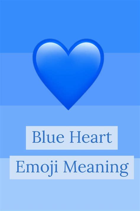 Blue heart emoji | Blue heart emoji meaning, Blue heart emoji, Heart emoji