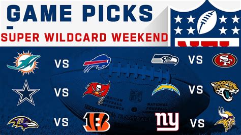 Game Picks Super Wild Card Weekend - YouTube