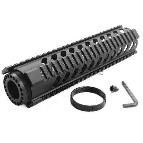 Rifle Accessories AR 15 M4 10" Free Float Quad Rail RIS Handguard Picatinny Rail Replacement ...