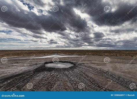 Mud Volcano Eruption, Natural Phenomenon Stock Image - Image of mountain, background: 130866897