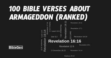 100 Bible Verses on Armageddon (Ranked)