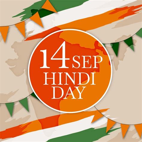 Hindi day concept | Free Vector