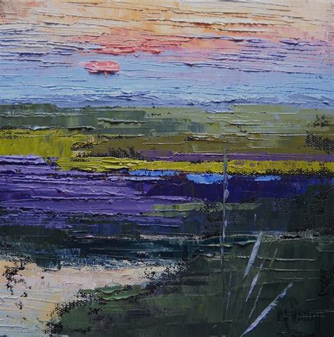 CAROL SCHIFF DAILY PAINTING STUDIO: Marsh Landscape, Palette Knife ...