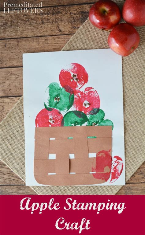 Apple Stamping Craft Tutorial for Kids