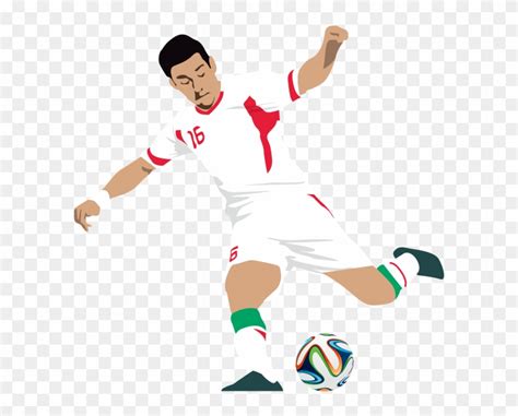 Football Scalable Vector Graphics Drawing Animation - Male Football Player Cartoon Png - Free ...